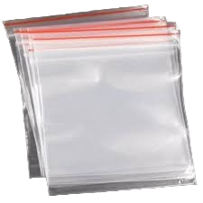 Re-sealable plastic Bags